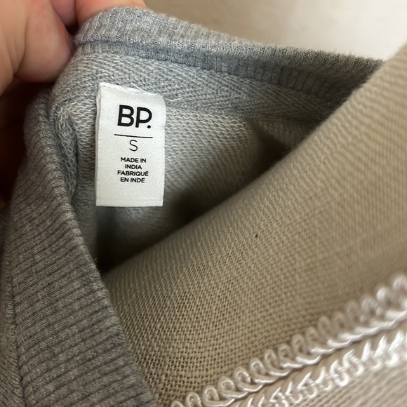 BP. Love Begins Within Gray Crew Neck Sweatshirt Long Sleeve - Picture 4 of 4